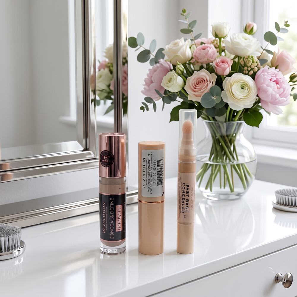 Makeup Revolution 3 Piece Complexion Bundle Foundation & Concealers